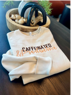 Caffeinated & Productive Embroidered Sweatshirt