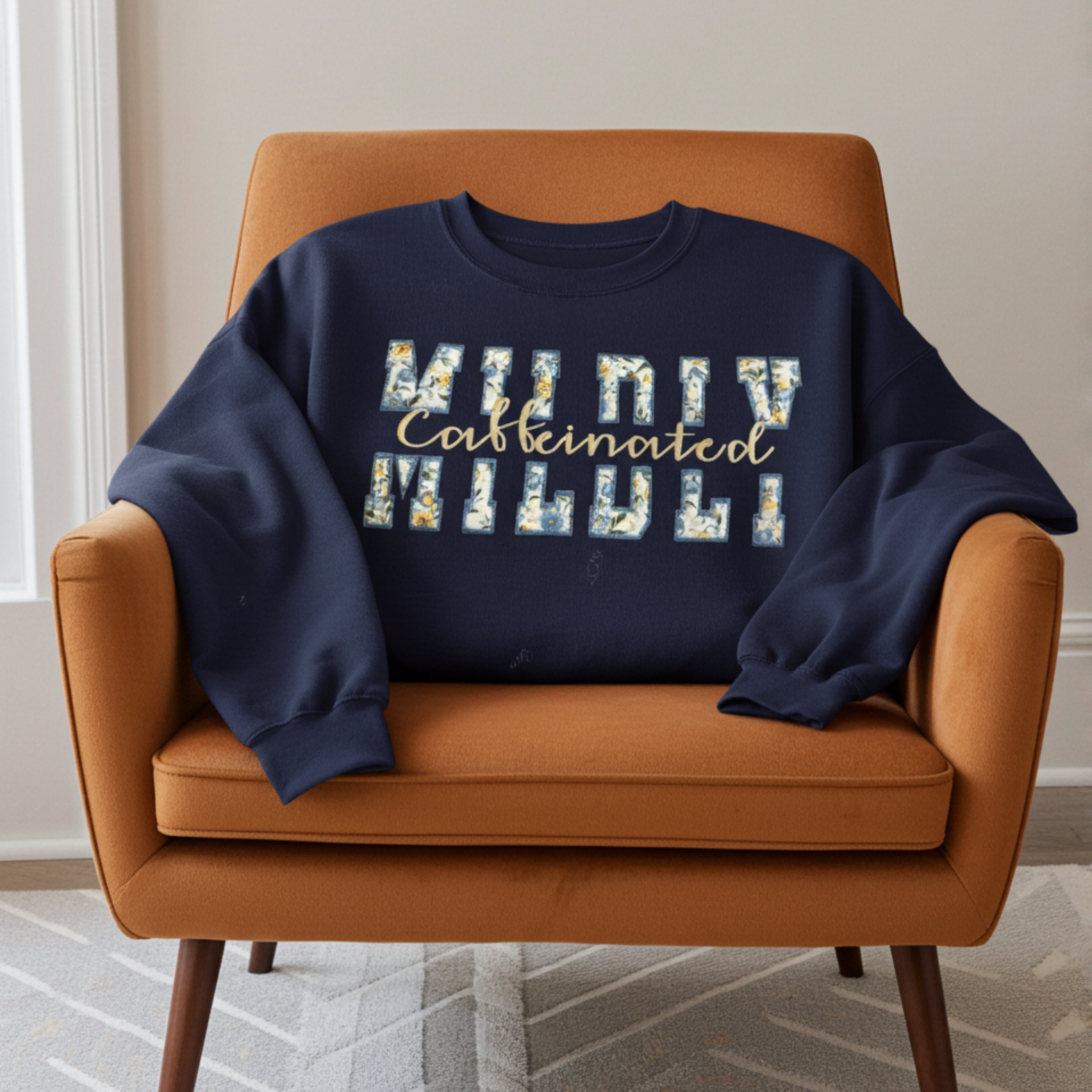 Mildly Caffeinated Embroidered Sweatshirt