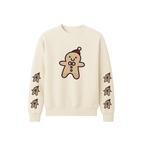 Gingerbread Crewneck Sweatshirt – Festive Holiday Embroidery