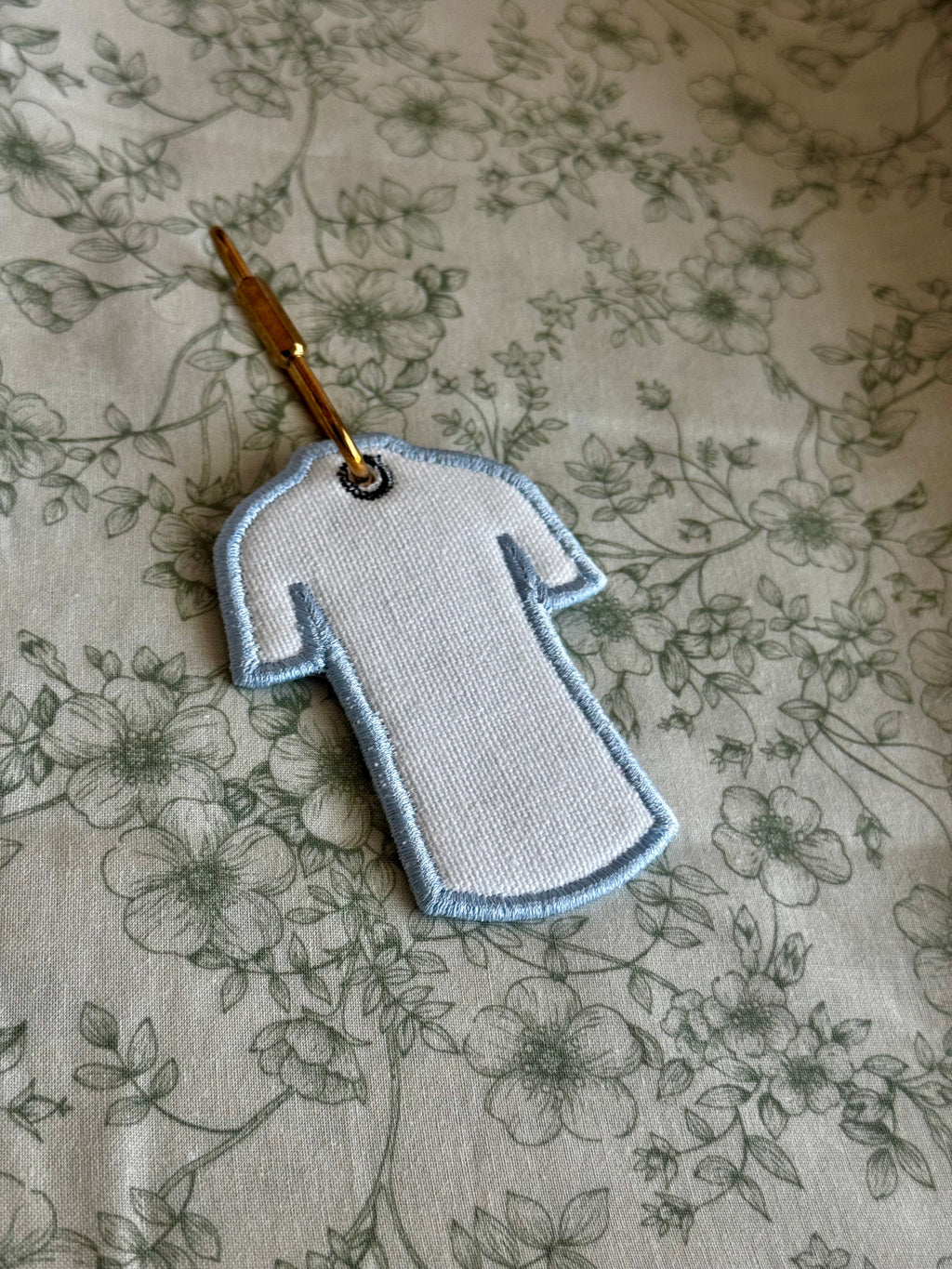 In The Hoop Bag Tag Embroidery Design Bundle, Puffy Foam Key Fob Applique (Digital Download)