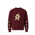 Gingerbread Crewneck Sweatshirt – Festive Holiday Embroidery