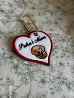 In The Hoop Bag Tag Embroidery Design Bundle, Puffy Foam Key Fob Applique (Digital Download)