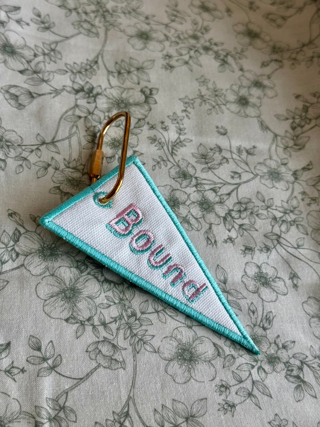 In The Hoop Bag Tag Embroidery Design Bundle, Puffy Foam Key Fob Applique (Digital Download)