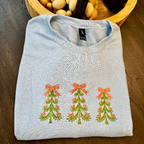 Cute Christmas Tree Bow Sweatshirt