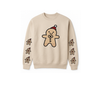 Gingerbread Crewneck Sweatshirt – Festive Holiday Embroidery