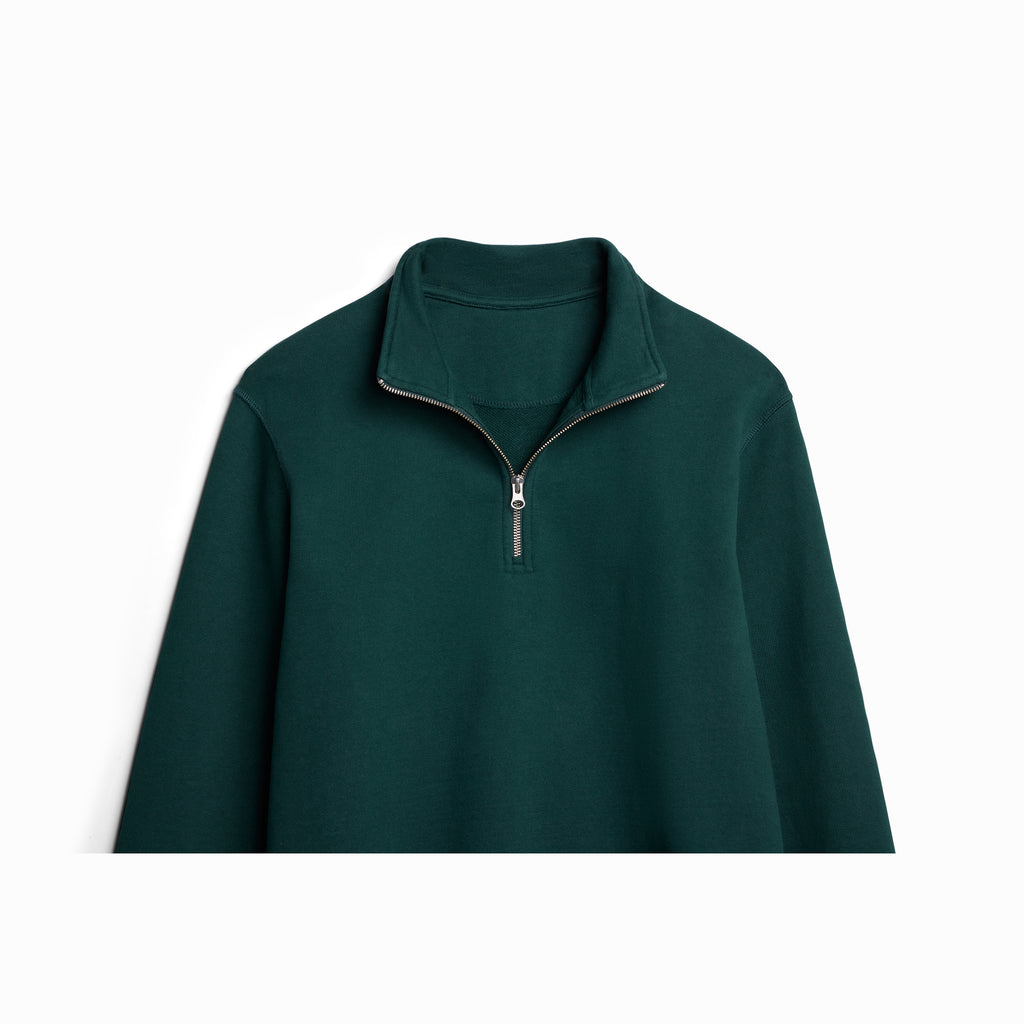 Premium Heavyweight Organic Quarter-Zip Pullover