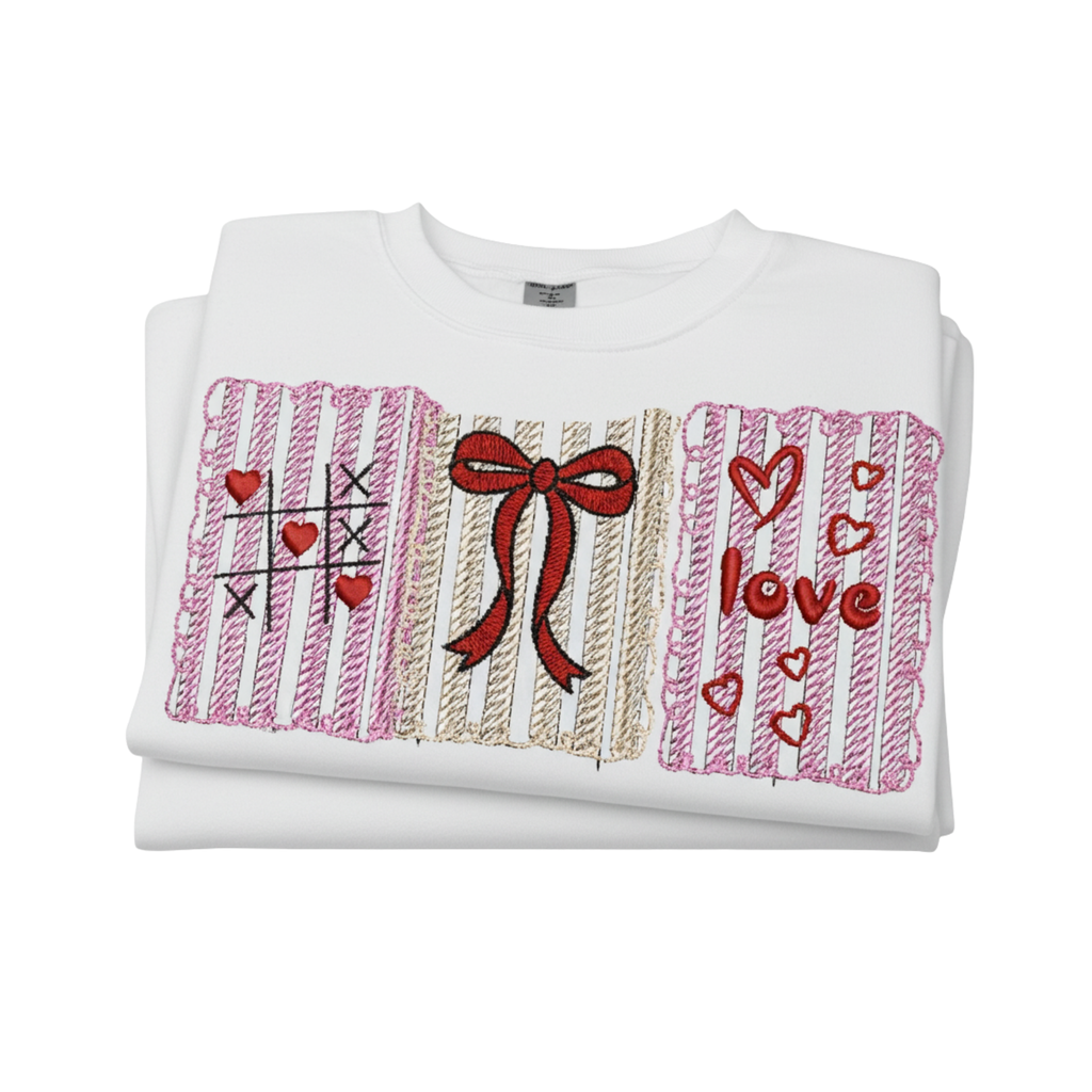 Love Bow Embroidered Sweatshirt