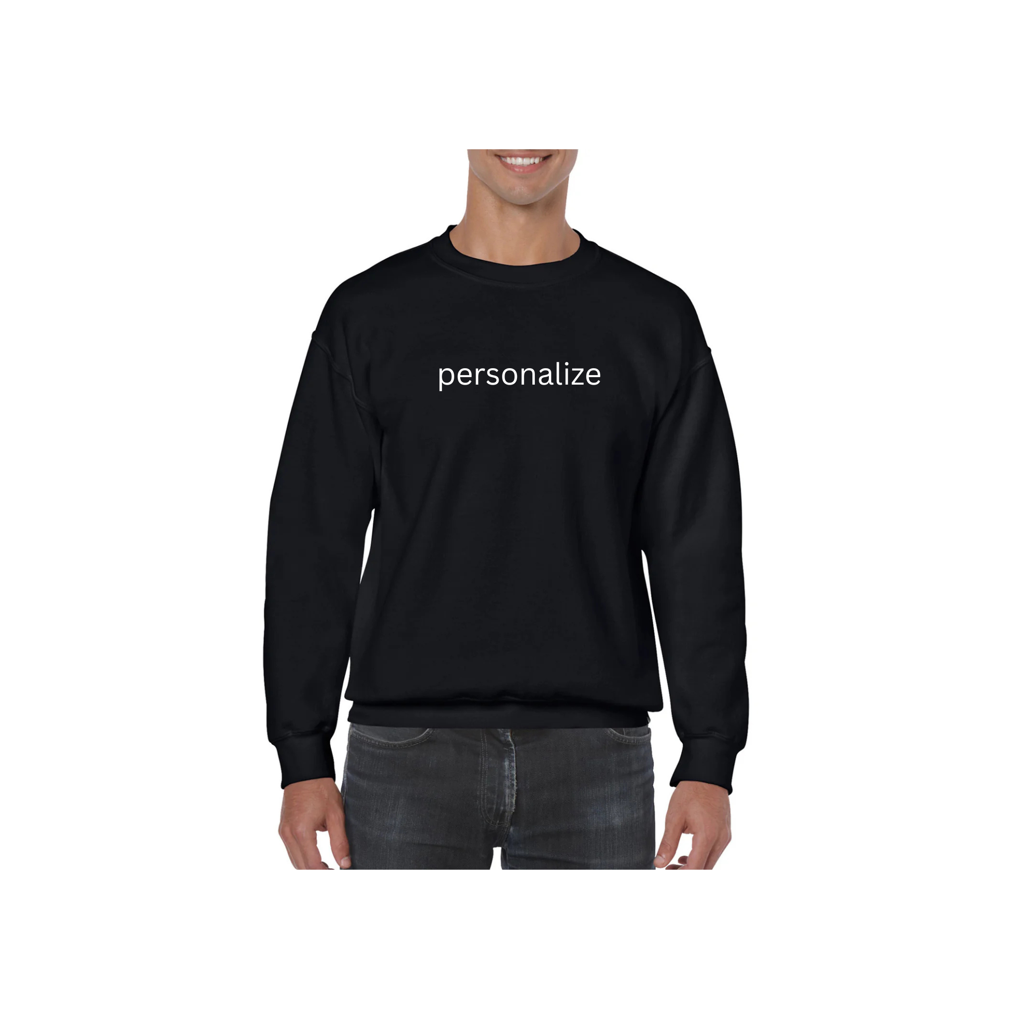 Personalize Letter Front/Back Everyday Edition Sweatshirt