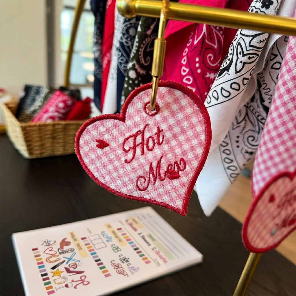 Hot Mess Heart Charm