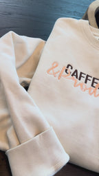 Caffeinated & Productive Embroidered Sweatshirt